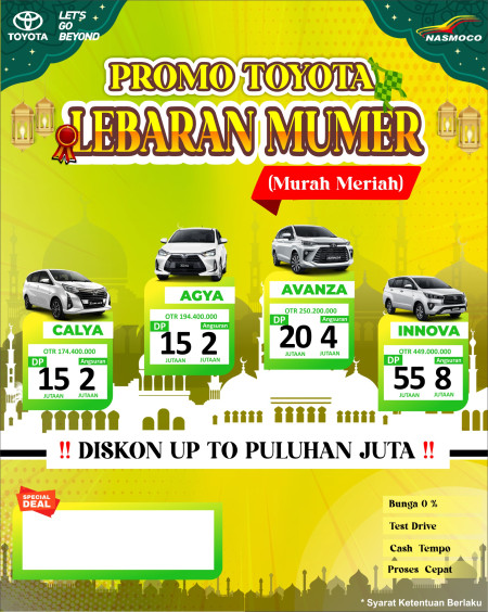 🚗 PROMO TOYOTA LEBARAN MUMER 2025 – MURAH MERIAH! 🚗